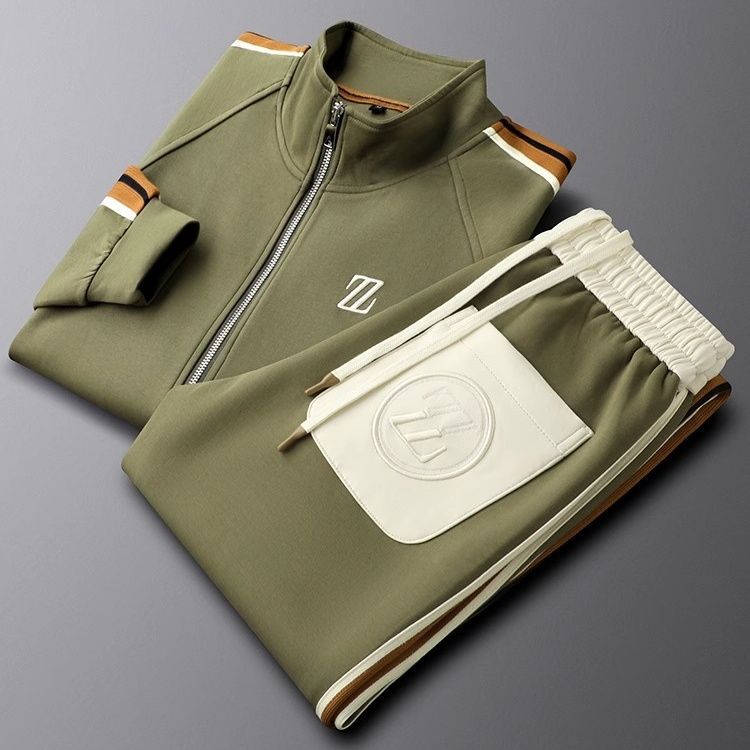Oak & Coral | Men's Tracksuit with Side Stripes