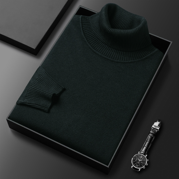 Oak & Coral | Men's Turtleneck sweater with ribbed cuffs