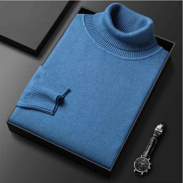 Oak & Coral | Men's Turtleneck sweater with ribbed cuffs
