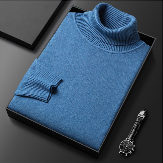 Oak & Coral | Men's Turtleneck sweater with ribbed cuffs