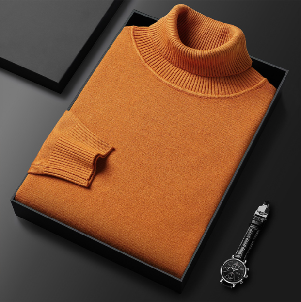 Oak & Coral | Men's Turtleneck sweater with ribbed cuffs