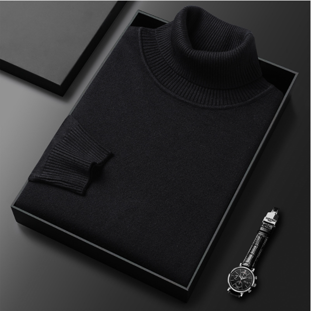 Oak & Coral | Men's Turtleneck sweater with ribbed cuffs