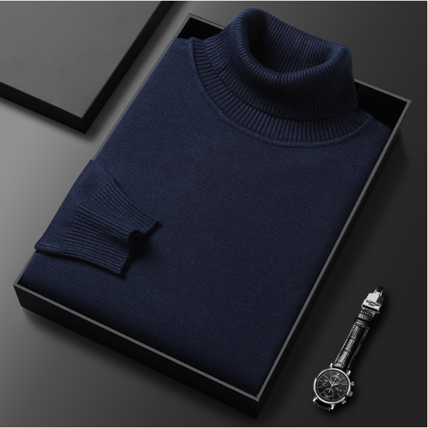 Oak & Coral | Men's Turtleneck sweater with ribbed cuffs