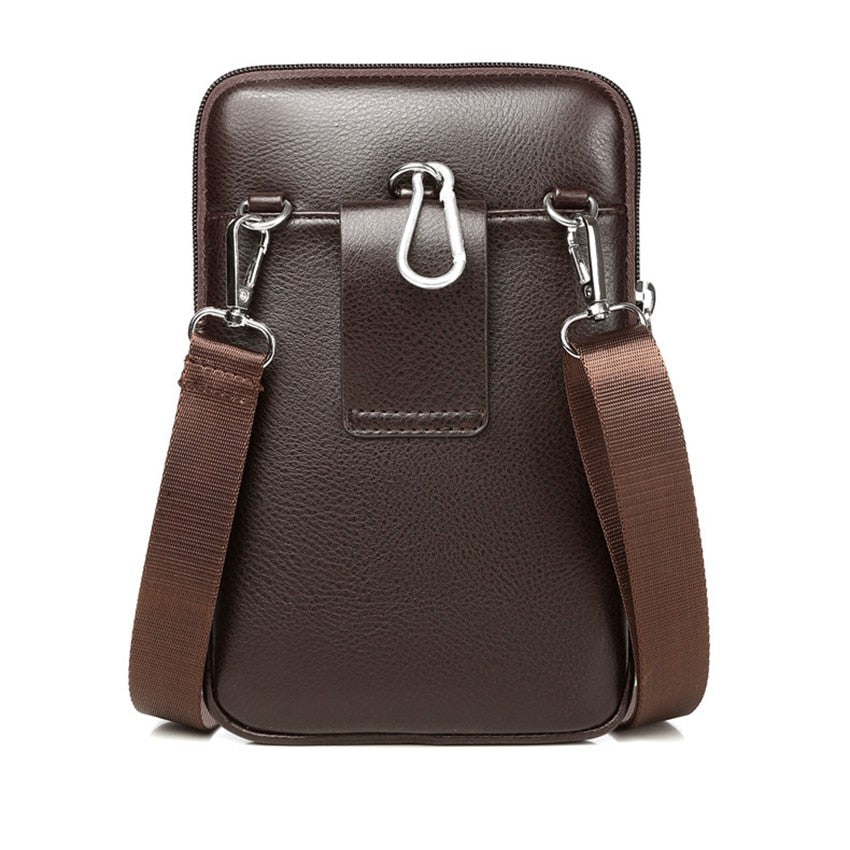 Oak & Coral | Men's Vertical Crossbody Bag with Front Pocket