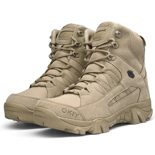 Oak & Coral | Men's Waterproof Hiking Boots - High Traction Design