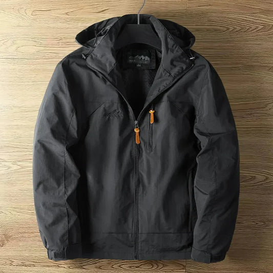 Oak & Coral | Men's Waterproof Hooded Outdoor Jacket