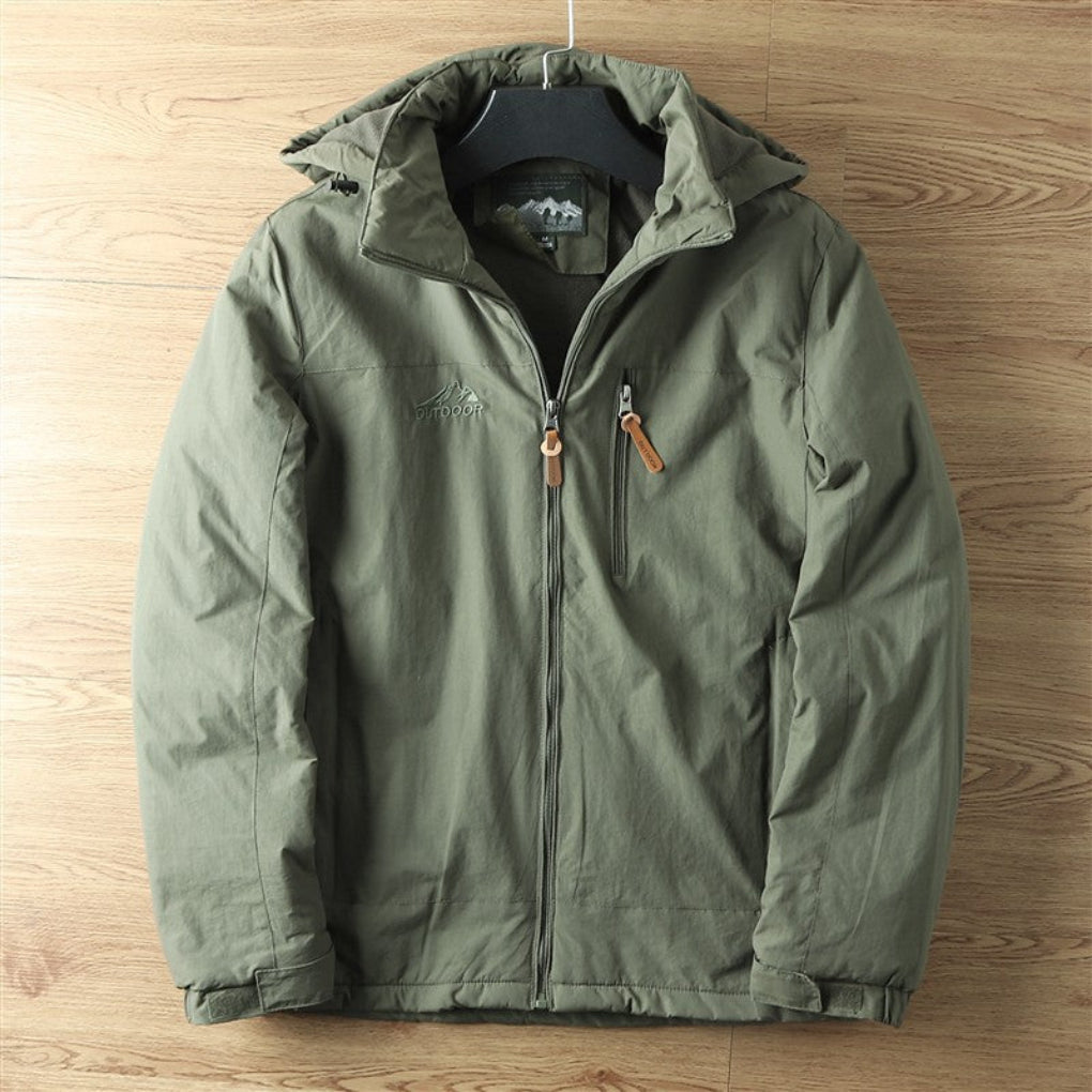 Oak & Coral | Men's Waterproof Hooded Outdoor Jacket