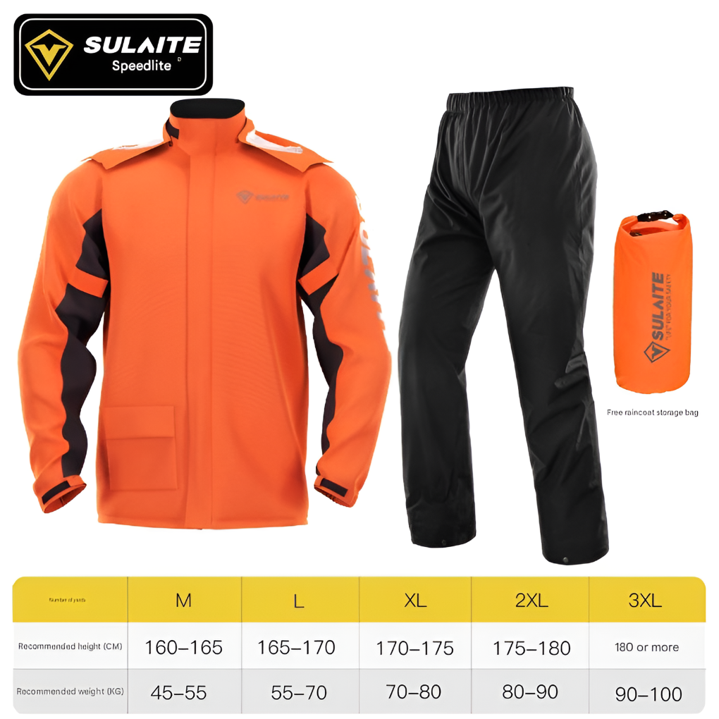Oak & Coral | Men's Waterproof Rain Suit with Hood