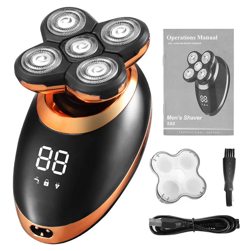 Oak & Coral | Men's Waterproof Rotary Shaver & Trimmer