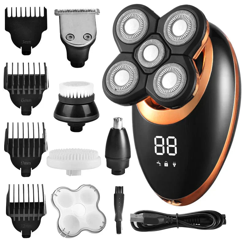 Oak & Coral | Men's Waterproof Rotary Shaver & Trimmer