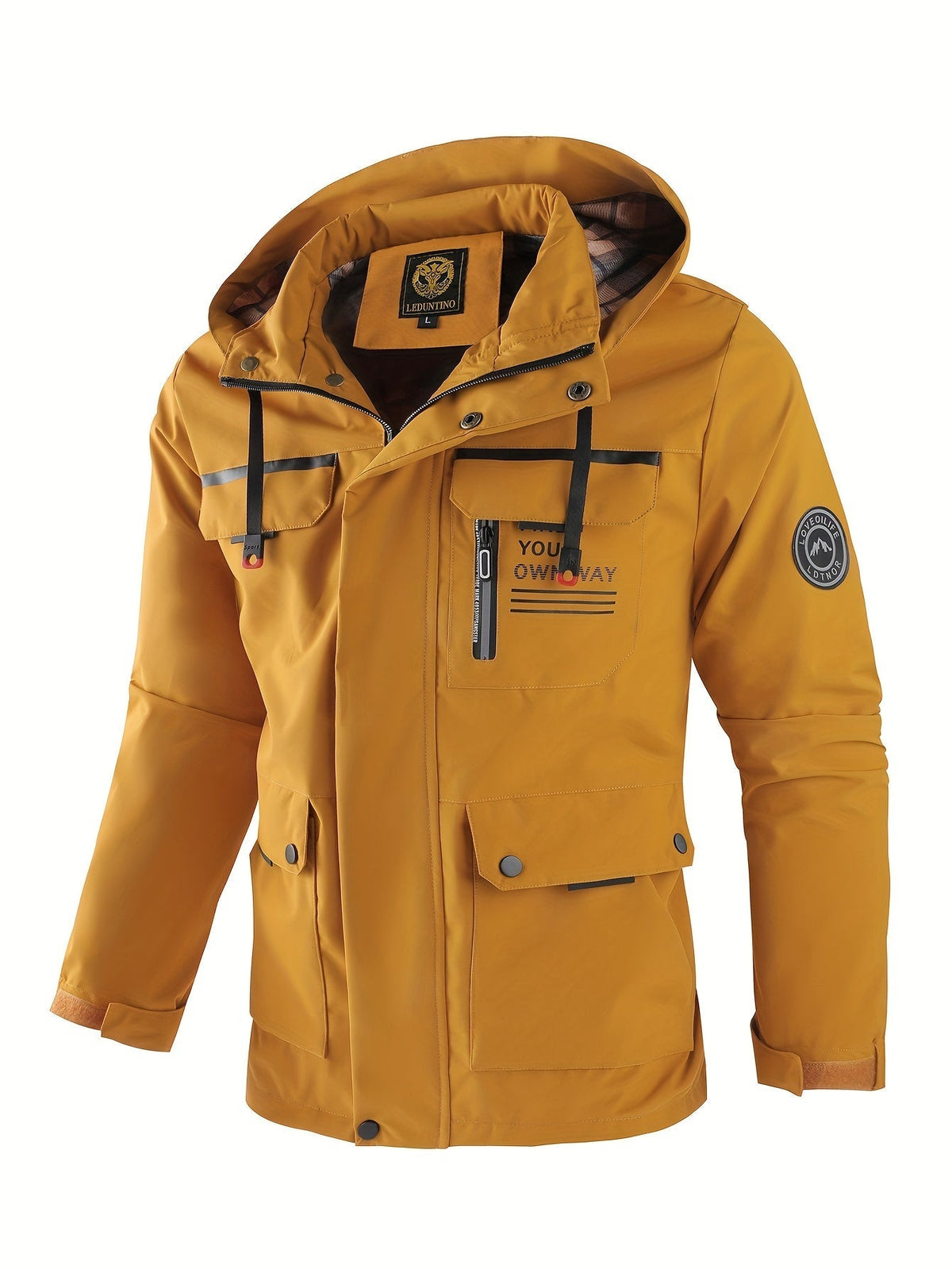 Oak & Coral | Men's Waterproof Winter Parka Jacket with Hood