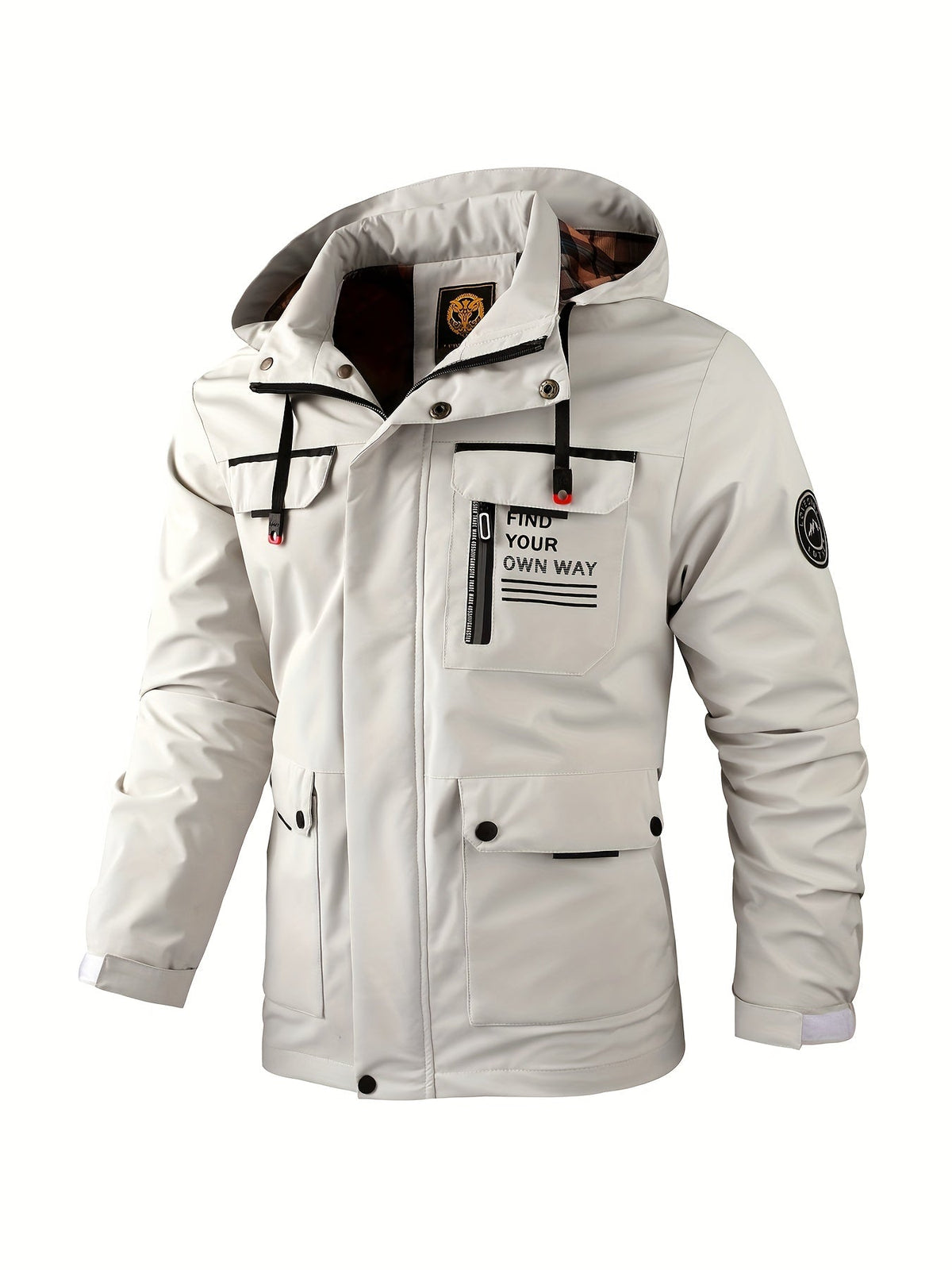 Oak & Coral | Men's Waterproof Winter Parka Jacket with Hood