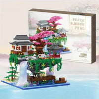 Oak & Coral | Mini Building Set 3320 Pieces with Waterfall Light