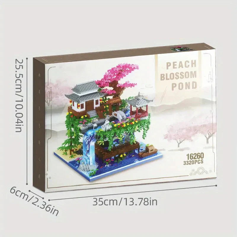 Oak & Coral | Mini Building Set 3320 Pieces with Waterfall Light