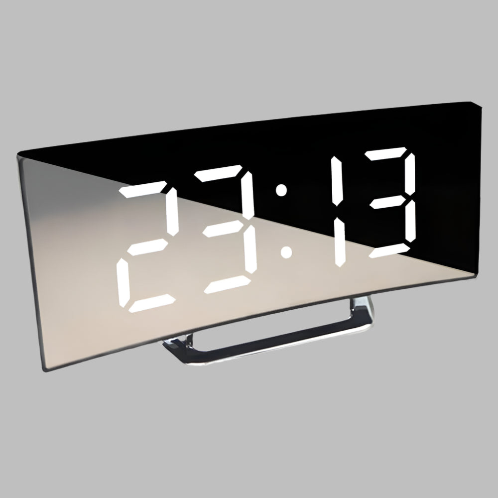 Oak & Coral | Mirror LED Digital Alarm Clock