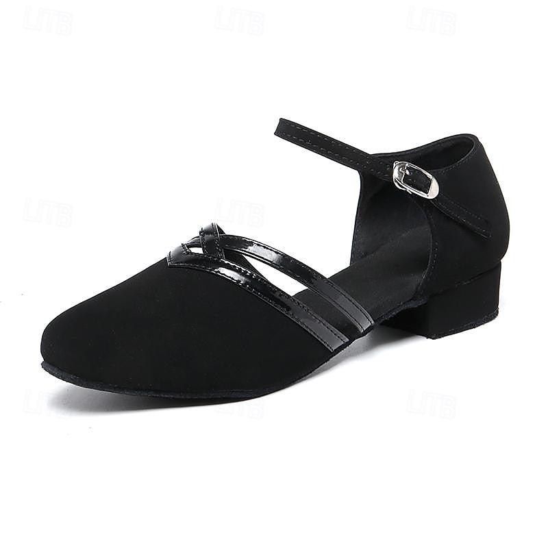 Oak & Coral | Modern Dance Shoes for Women Black High-Quality Suede