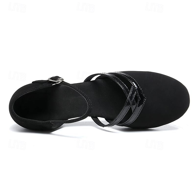 Oak & Coral | Modern Dance Shoes for Women Black High-Quality Suede