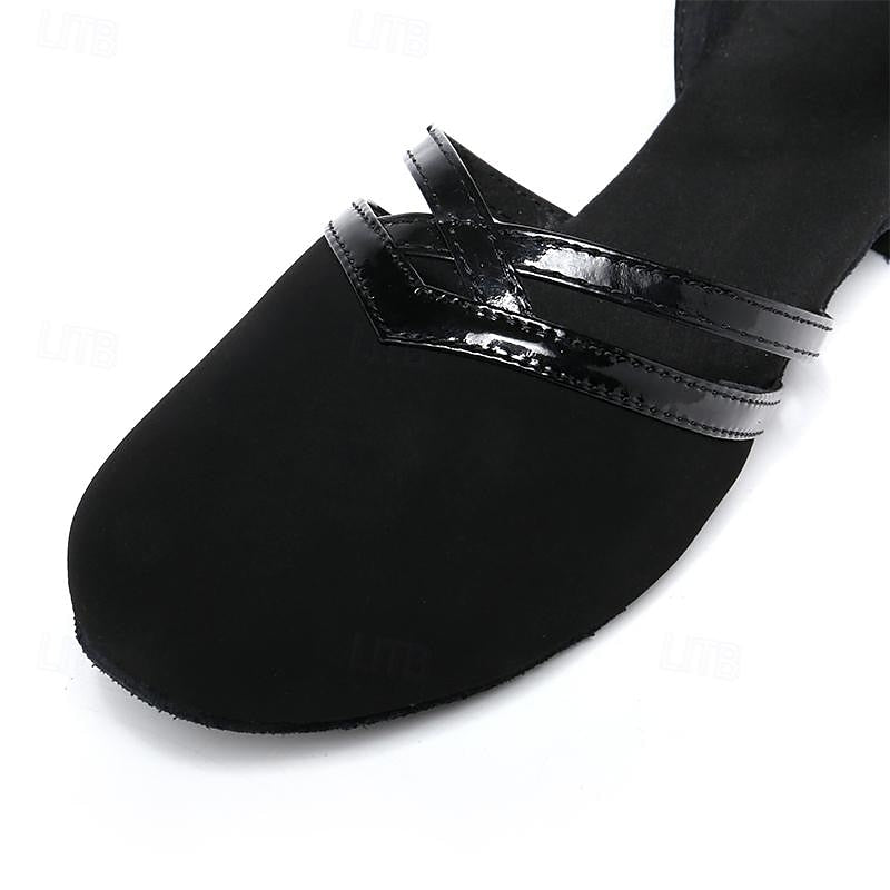 Oak & Coral | Modern Dance Shoes for Women Black High-Quality Suede