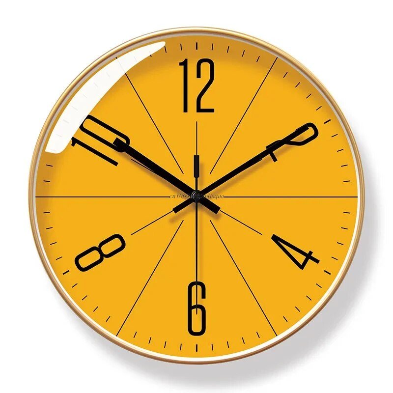 Oak & Coral | Modern Nordic Style Wall Clock