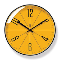 Oak & Coral | Contemporary Abstract Wall Clock