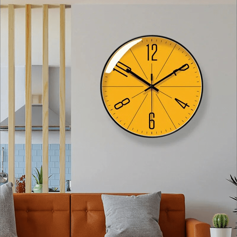 Oak & Coral | Modern Nordic Style Wall Clock