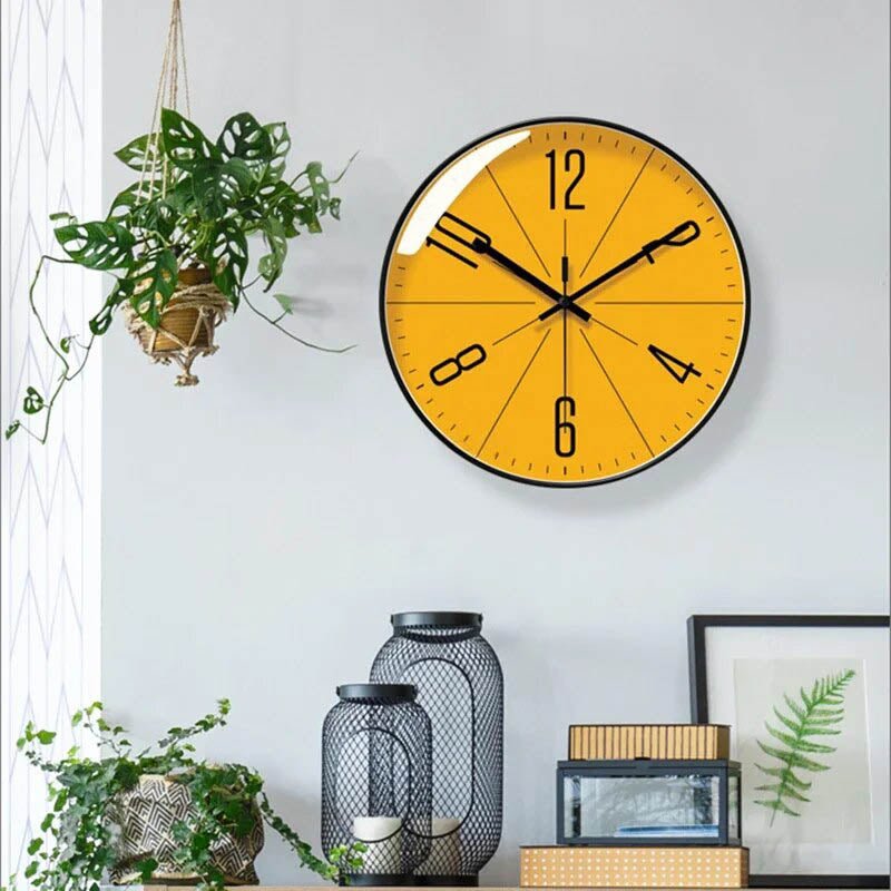 Oak & Coral | Modern Nordic Style Wall Clock