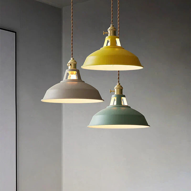 Oak & Coral | Modern Pendant Light | Playful Shine Design