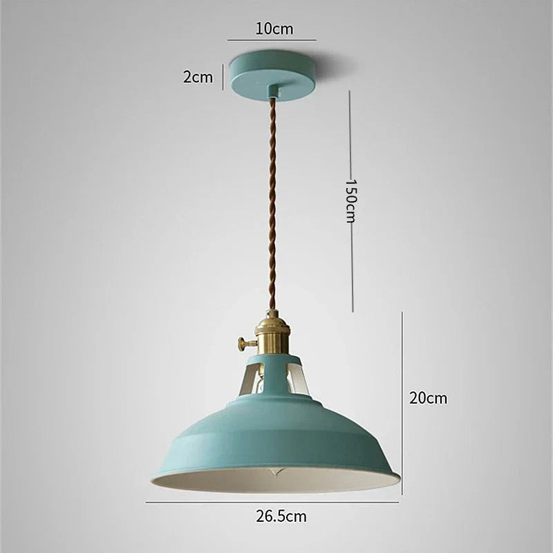 Oak & Coral | Modern Pendant Light | Playful Shine Design