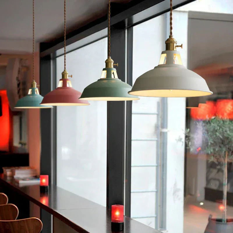 Oak & Coral | Modern Pendant Light | Playful Shine Design