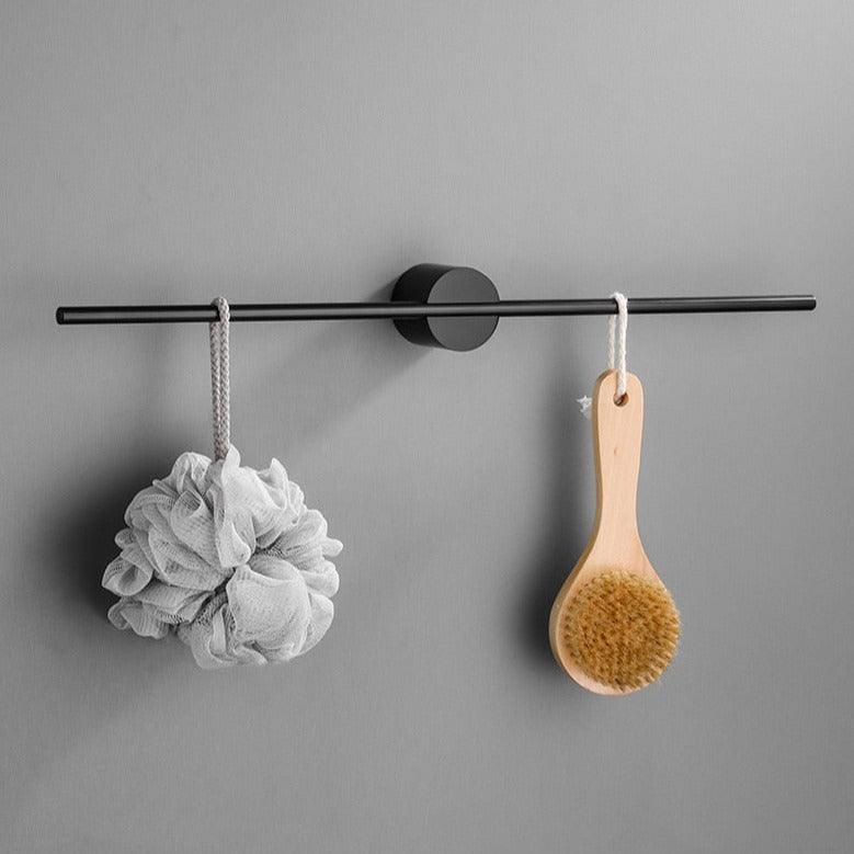 Oak & Coral | Modern Wall Towel Holder with Minimalist Design