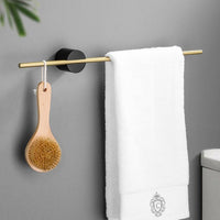Oak & Coral | Modern Wall Towel Holder with Minimalist Design
