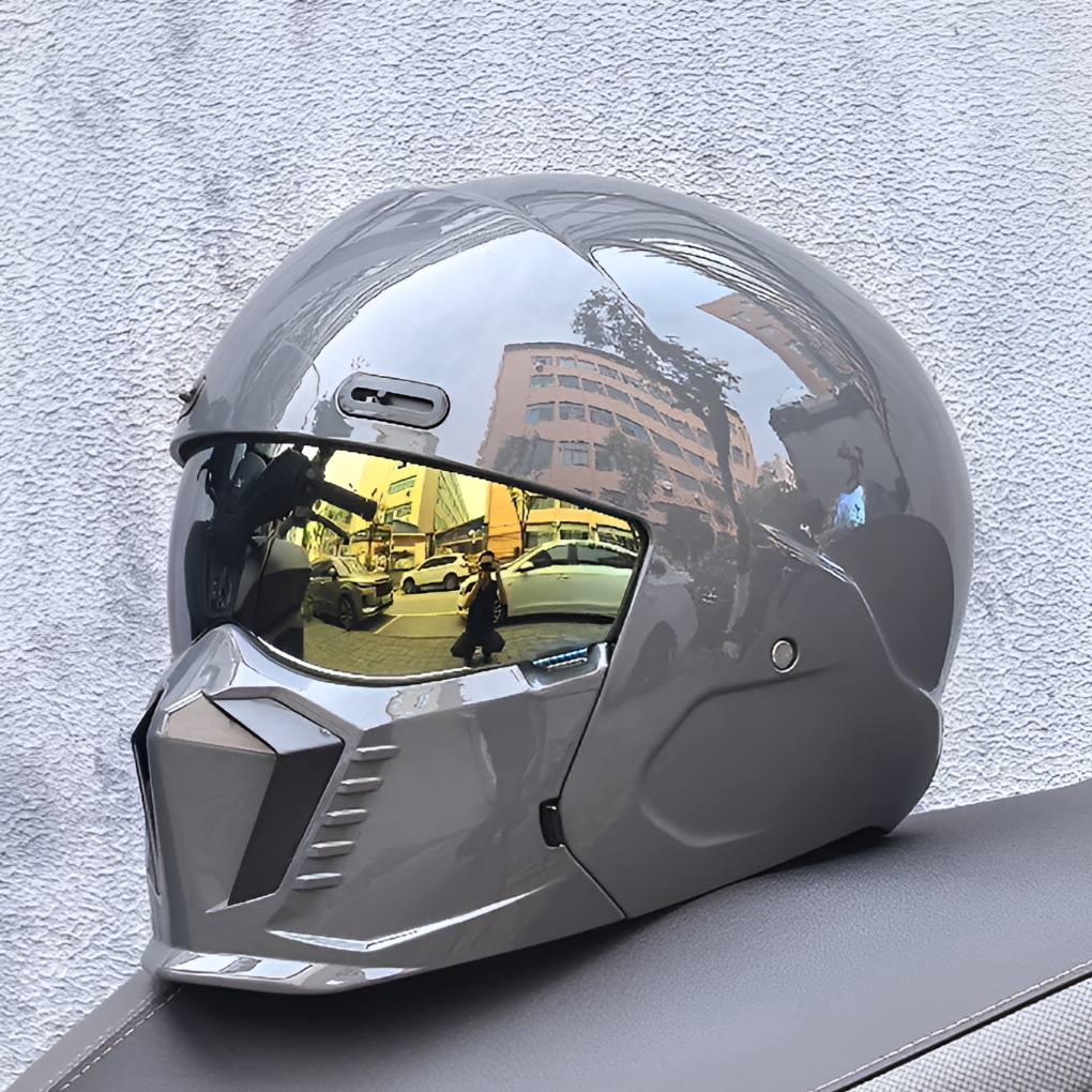 Oak & Coral | Motorcycle Full Face Helmet with Chin Guard
