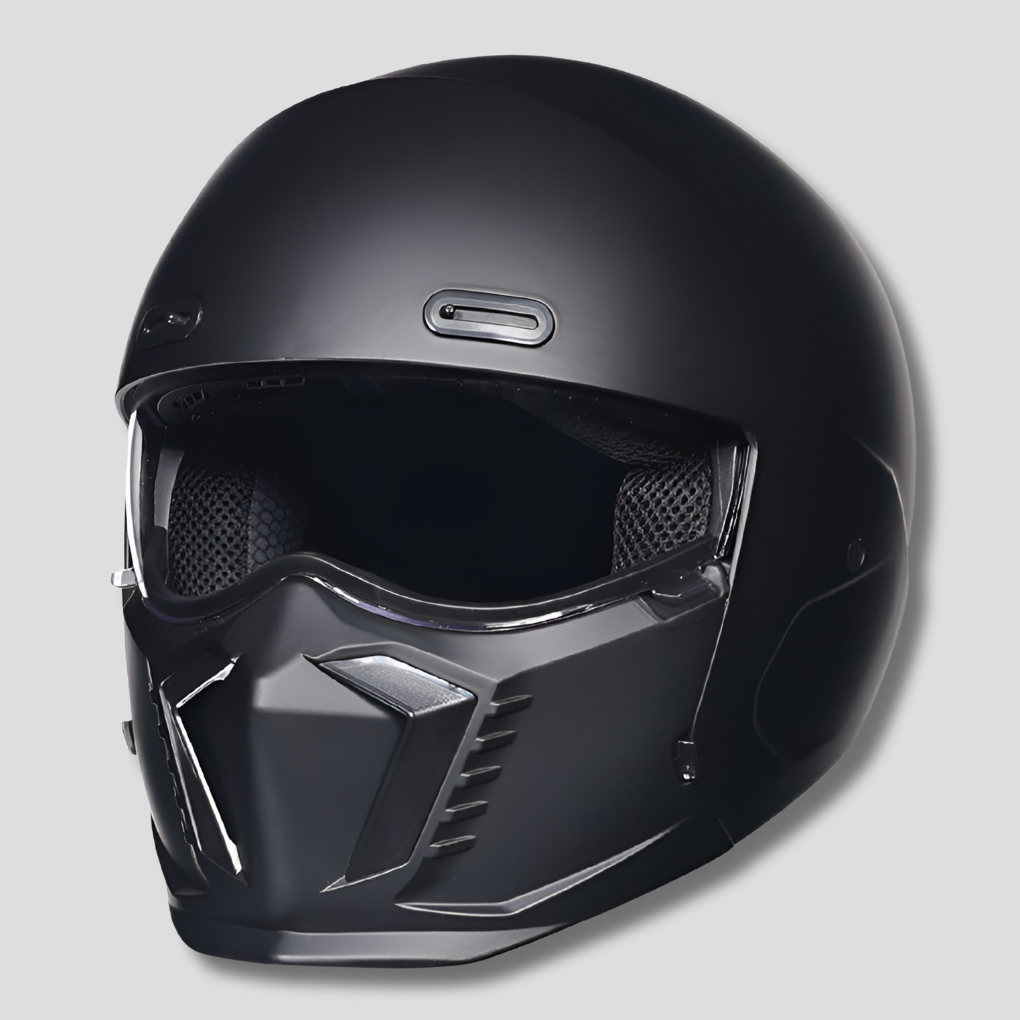 Oak & Coral | Motorcycle Helmet Full Face Modular Matte Black