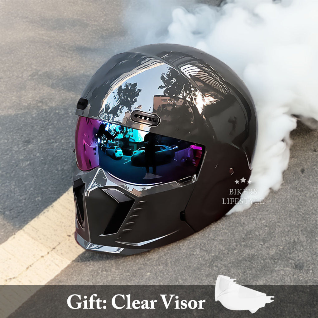 Oak & Coral | Motorcycle Helmet with Full Face Protection