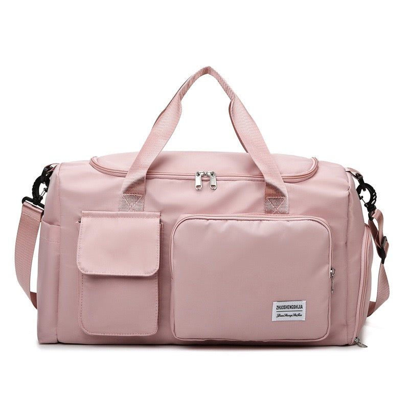 Oak & Coral | Multi-pocket travel bag, sports and gym bag with separate shoe compartment