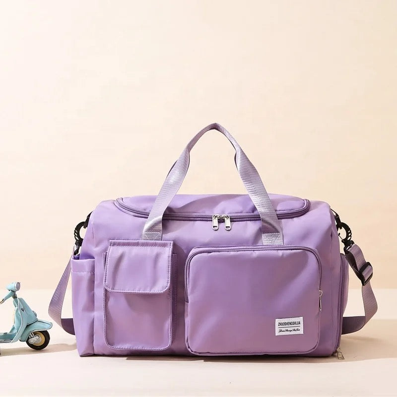 Oak & Coral | Multi-pocket travel bag, sports and gym bag with separate shoe compartment