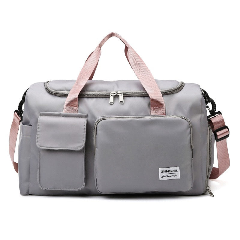 Oak & Coral | Multi-pocket travel bag, sports and gym bag with separate shoe compartment