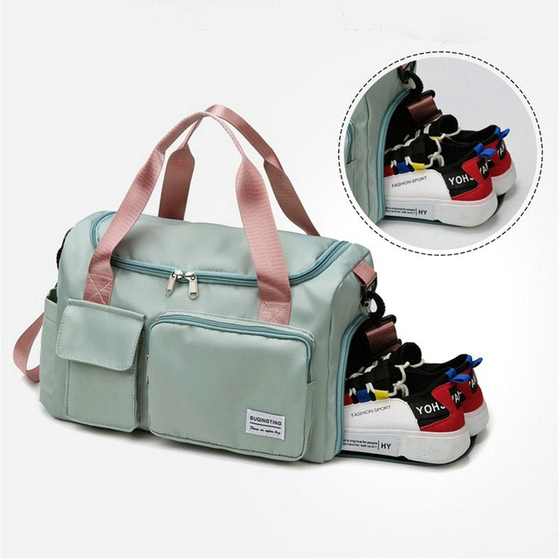 Oak & Coral | Multi-pocket travel bag, sports and gym bag with separate shoe compartment