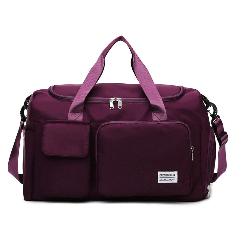 Oak & Coral | Multi-pocket travel bag, sports and gym bag with separate shoe compartment