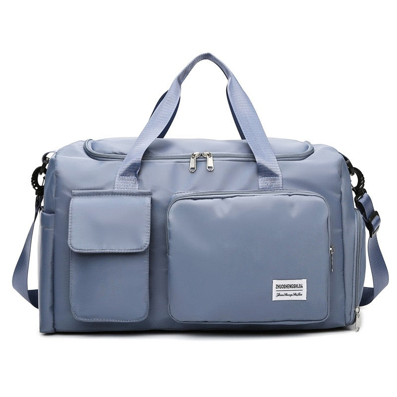 Oak & Coral | Multi-Pocket Travel Bag, Sports and Gym Duffle with Separate Shoe Compartment