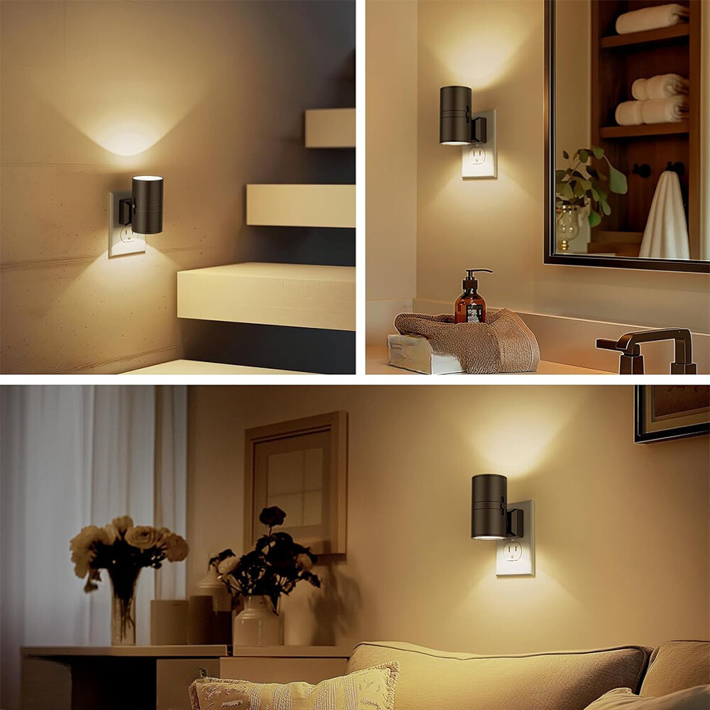 Oak & Coral | Nattlys contact with light intensity detection and adjustable brightness