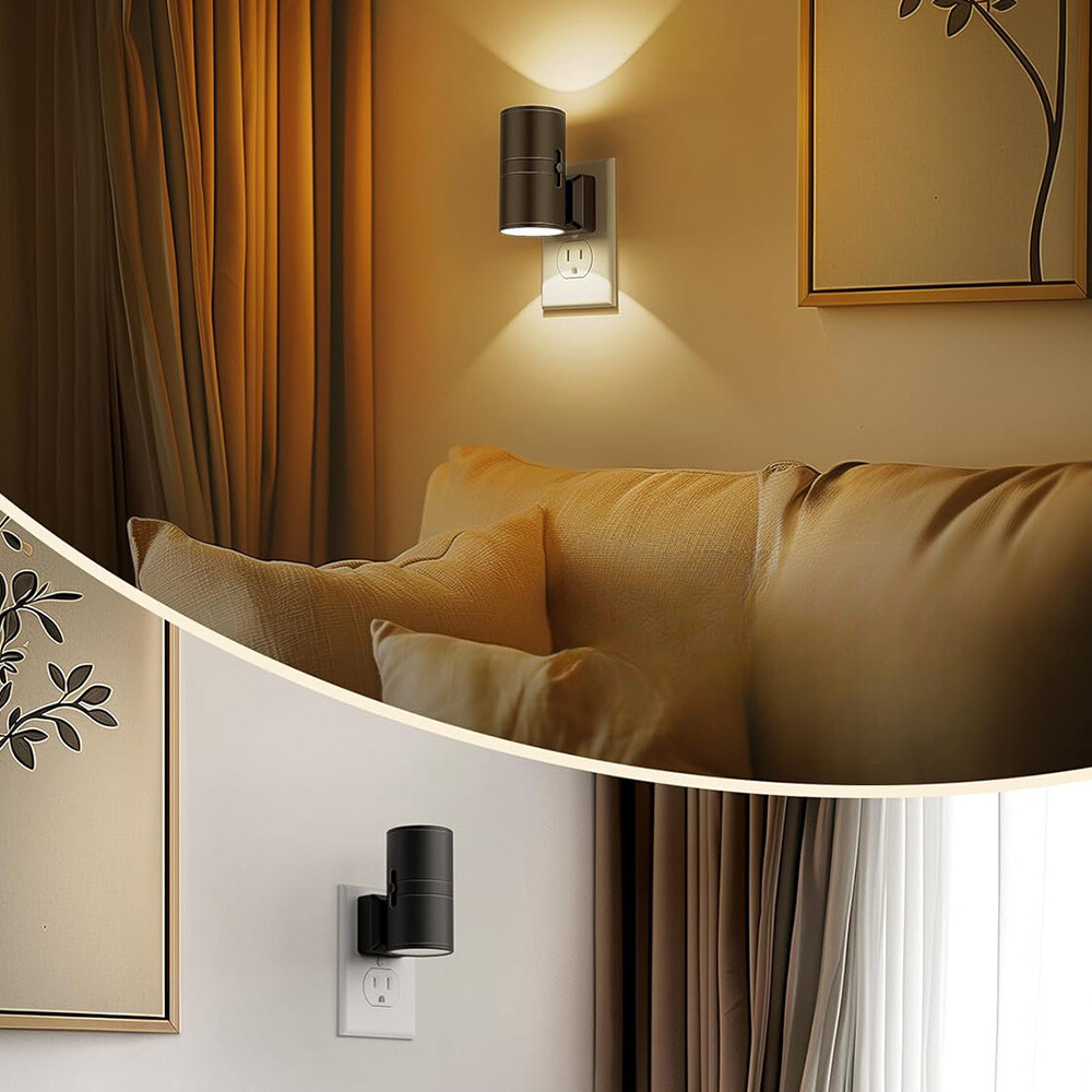 Oak & Coral | Nattlys contact with light intensity detection and adjustable brightness