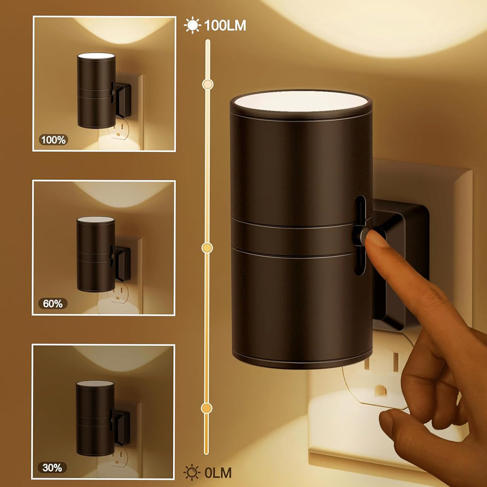 Oak & Coral | Nattlys contact with light intensity detection and adjustable brightness
