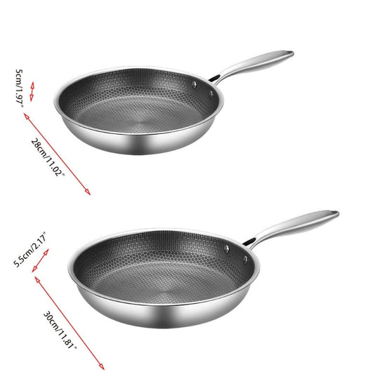 Oak & Coral | Non-Stick Honeycomb Frying Pan