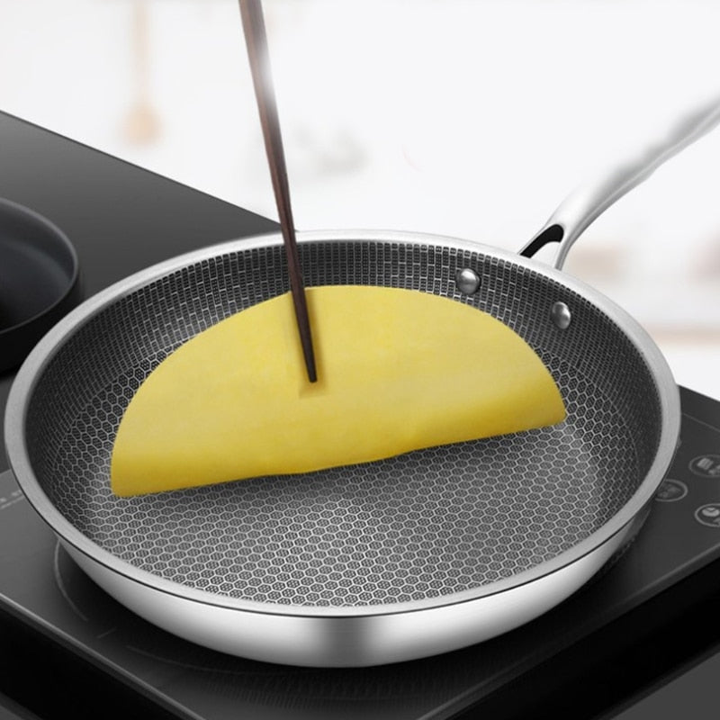 Oak & Coral | Non-Stick Honeycomb Frying Pan
