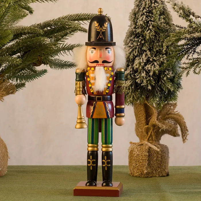 Oak & Coral | NutcrackerJoy - Wooden Nutcracker Soldier Figure for Timeless Christmas Charm