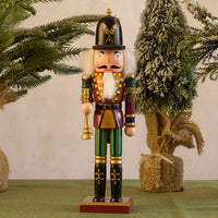 Oak & Coral | NutcrackerJoy - Wooden Nutcracker Soldier Figure for Timeless Christmas Charm