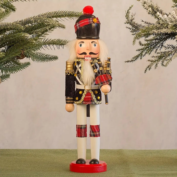 Oak & Coral | NutcrackerJoy - Wooden Nutcracker Soldier Figure for Timeless Christmas Charm