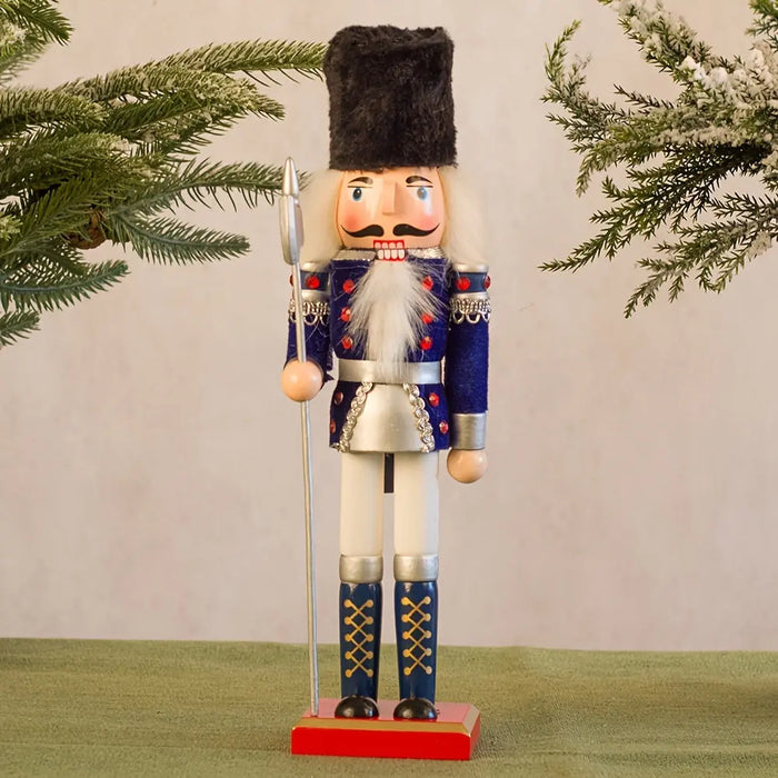 Oak & Coral | NutcrackerJoy - Wooden Nutcracker Soldier Figure for Timeless Christmas Charm