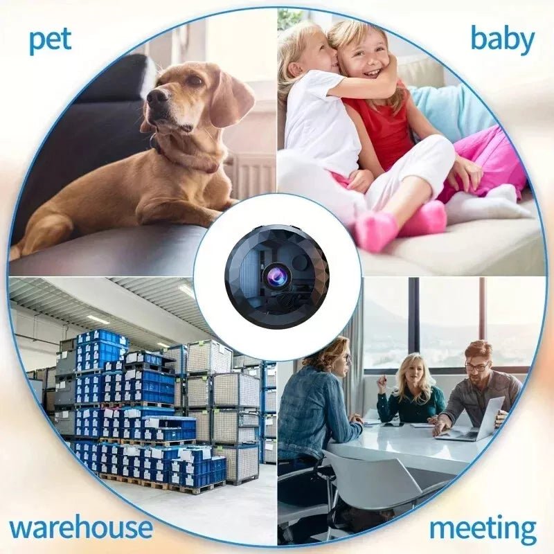 Oak & Coral | OPTIGUARD – Magnetic Mini WiFi Camera 1080P HD with Night Vision & Motion Detection